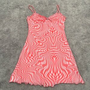 Fun Pink Spiral Dress